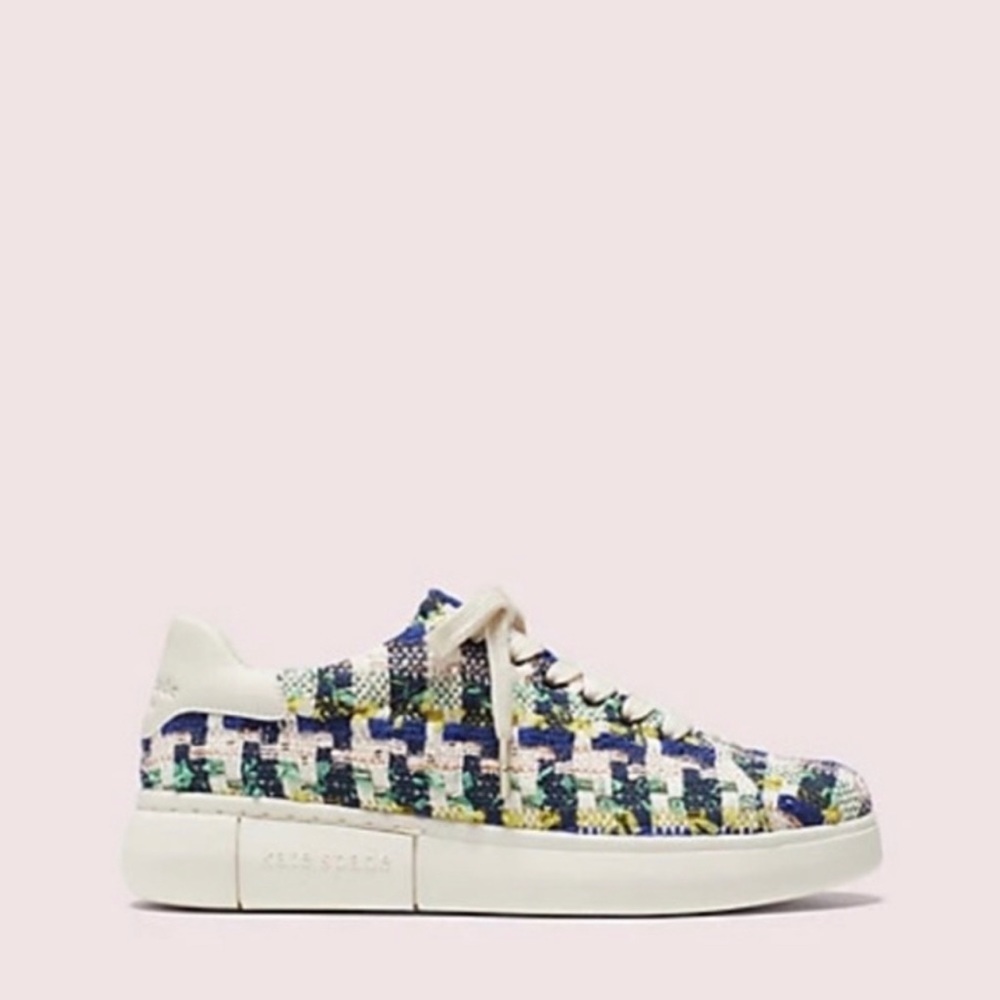 Kate Spade Lift Plaid Tweed sneakers - size 9